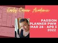 Passion Planner | Plan With Me | March 28 - April 3, 2022