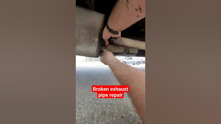 Easy broken exhaust pipe repair for 5$ #exhaustpipe #howto #exhaust #diy #lifehack #carrepair #tools