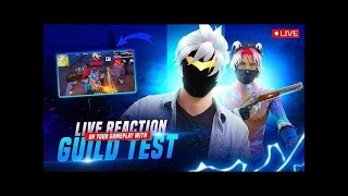 1v1 Guild Test English Free Fire MAX : 👍 Good stream | Playing Solo | Streaming with Turnip