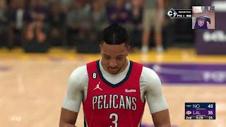 NBA 2K23 Rookie Year starting LA Lakers vs New Orleans Pelicans G59