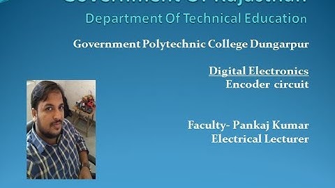CS 205 Encoder Circuit By Pankaj kumar GPC Dungarpur