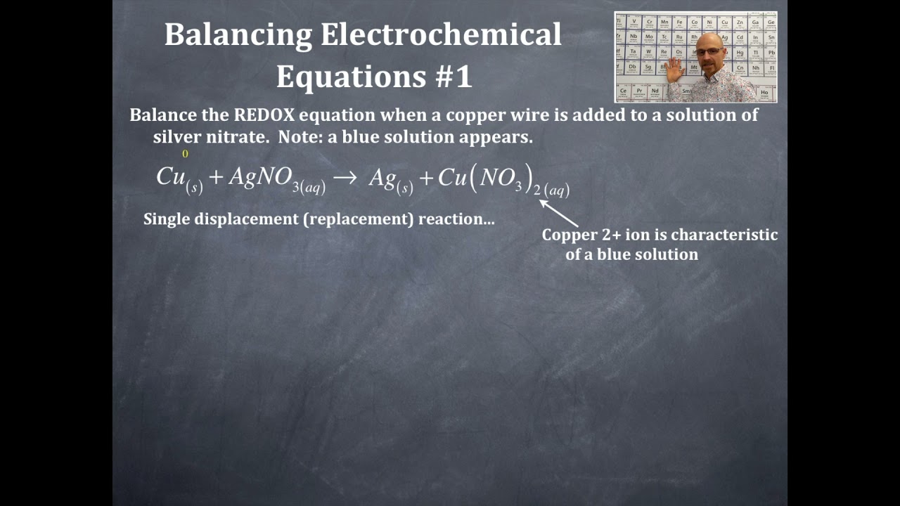 Electrochemistry 3 Balancing Electrochemical Equations 1 YouTube