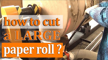 ✅ How to cut a large paper roll? cutting machine / paper roll slitting machine - Victar group