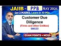 Customer Due Diligence -Entities -KYC JAIIB-PPB May 26Get 2 Marks in 10 Min Exam MCQs #S95