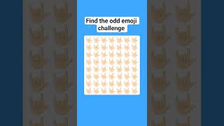 Find The odd emoji challenge | optical illusion | eye test |