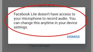 Facebook Lite doesn't have access to your microphone to record audio Problem Solved screenshot 2