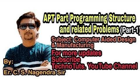 APT Part Programming & related Problems (Part-1)