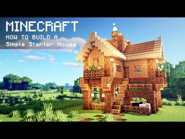 ⚒️ Minecraft  How To Build a Simple Survival House Minecraft Map