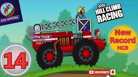 Hill Climb Racing - Gameplay Walkthrough Part 14 - Fire Truck (iOS, Android)
