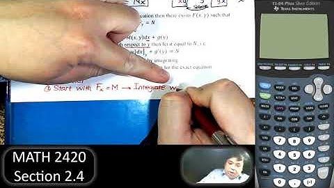Differential Equations - Section 2.4