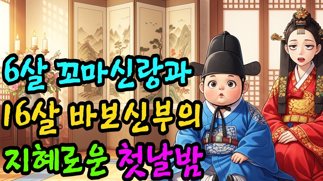 6살꼬마신랑과16살 바보신부의지혜로운 첫날밤ㅣ야담 옛날이야기 오디오북 수면동화 전설 민담