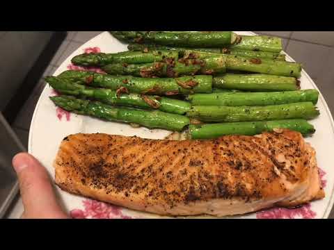 Salmon asparagus receipe / resep salmon asparagus gampang enak dan bikin ketagihan