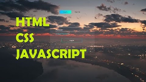 Create Login & Register transparent form with video background