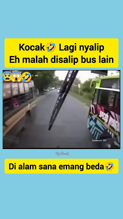 Gokil!! bus Lagi nyalip malah disalip bus lain🤣 #trending  #sugengrahayu #viral #drivingfails #fyp