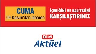 9 Kasım 2018 BİM Aktüel Kataloğu