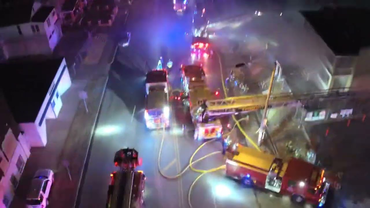 Drone Footage Kansas City, Missouri l 2nd Alarm Apartment Fire YouTube