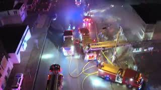 Drone Footage: Kansas City, Missouri l 2nd Alarm Apartment Fire