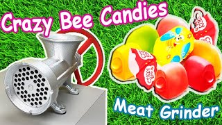 EXPERIMENT: Crazy Bee Candy vs Meat Grinder