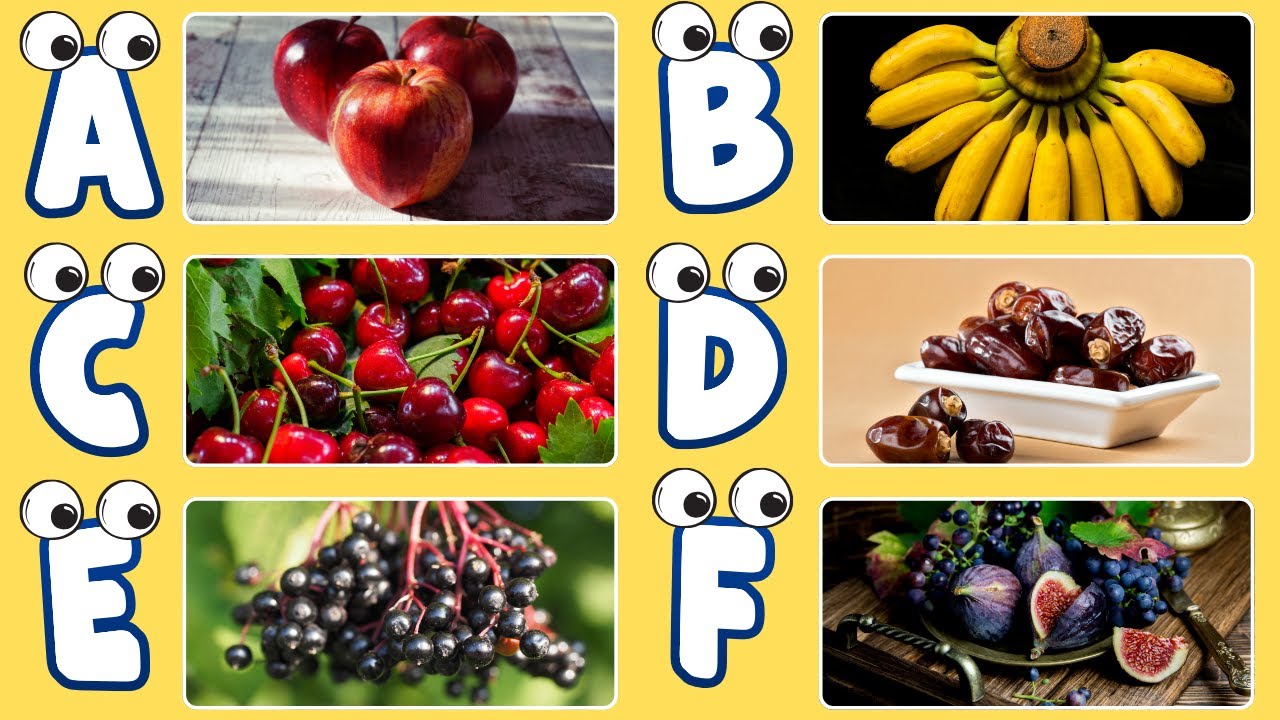 Fruit Alphabet A–Z 🍓🍌 | Learn Fruits & Letter Sounds | ABC Song for Kids
