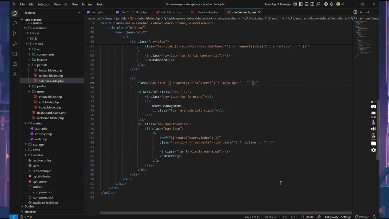 How to Build a Role Module (CRUD) in Laravel | Step-by-Step Tutorial 2026 