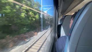 Riding on Northbound Weekend Local @caltrain  #615 from San Jose Diridon to Menlo Park.