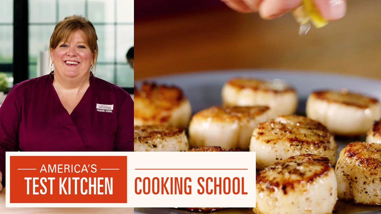 How to Pan Sear Scallops with Christie Morrison | ATK Cooking School | America