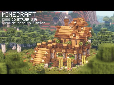 Minecraft: Casa de Madeira Simples/Simple Wooden House #minecraft #tut