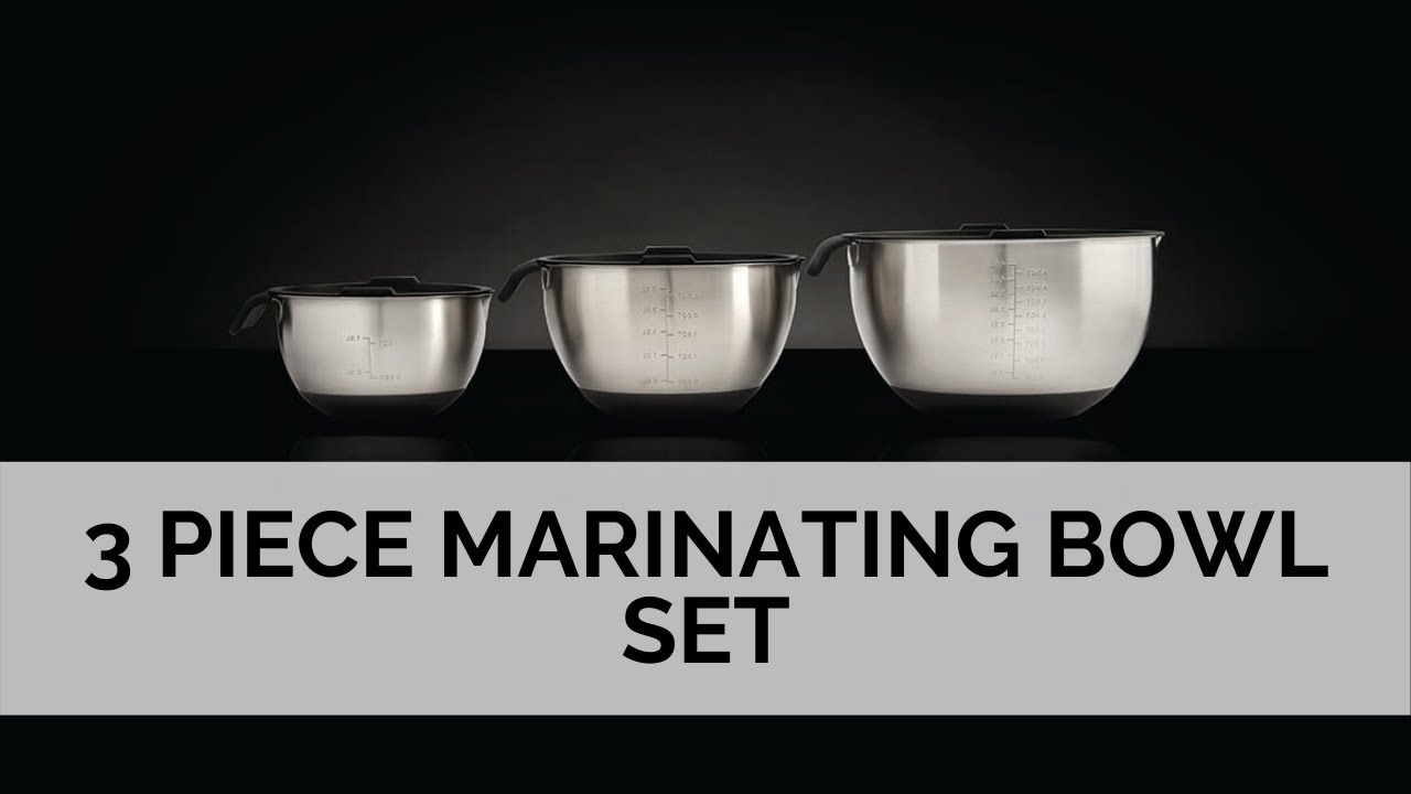 Napoleon 3 Piece Marinating Bowl Set