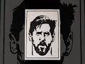 Stencil Drawing of Lionel Messi