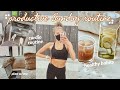 PRODUCTIVE SUNDAY ROUTINE! (cardio routine, dry-skin must-haves, + more)