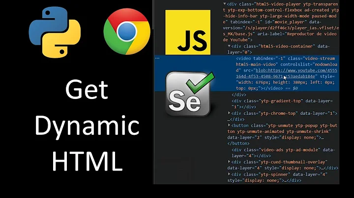 Get JS Generated HTML Code with Selenium Python