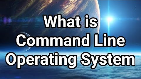 What is Command Line Operating System. Urdu/ English