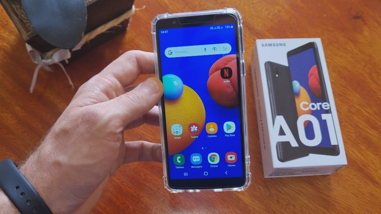 Galaxy A01 Core- Mais Básico Impossível! Unboxing E Hands On! - YouTube