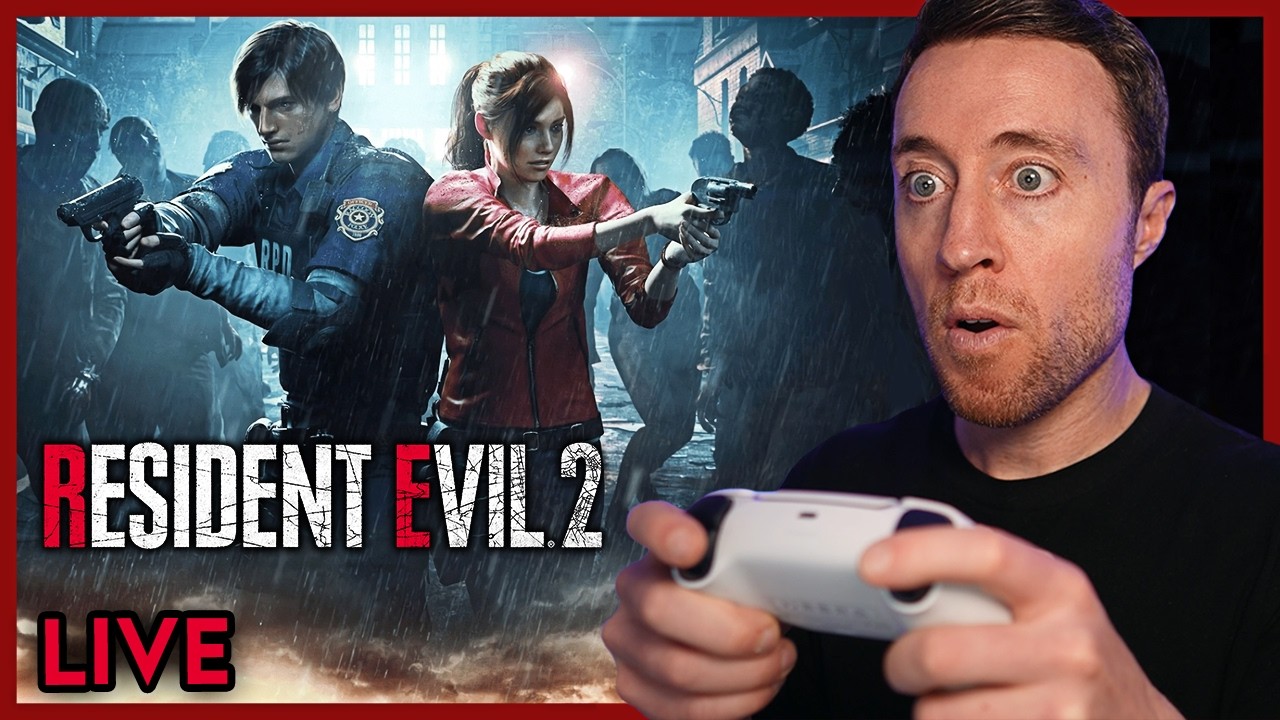 Resident Evil 2 LIVE Walkthrough Gameplay Part 2 - FIRST TIME