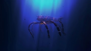 Atlantis inspired Submarine - Sci-Fi Octopus made in Blender