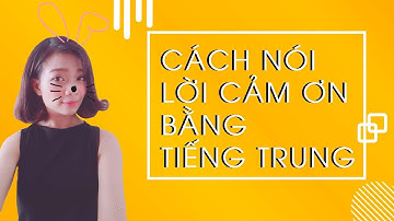 BÀI 6: CÁCH NÓI LỜI CẢM ƠN BẰNG TIẾNG TRUNG