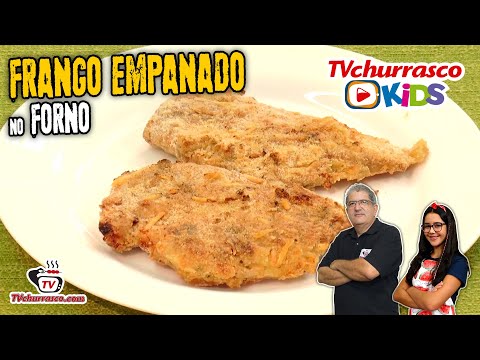 Receita de Frango Empanado ao Forno - Tv Churrasco