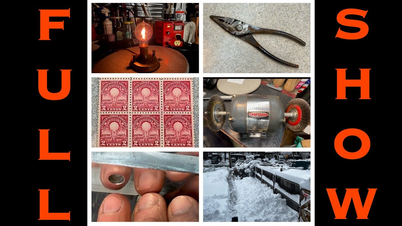 100th Anniversary Edison Light Bulb, Rare TrueCraft Pliers, Wire Wheel Tips for Aluminum + More