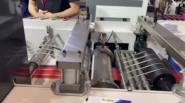 Interleaved draw tape bag on roll making machine