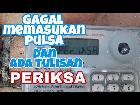 METERAN LISTRIK PULSA MUNCUL TULISAN PERIKSA | penemuan #1. 