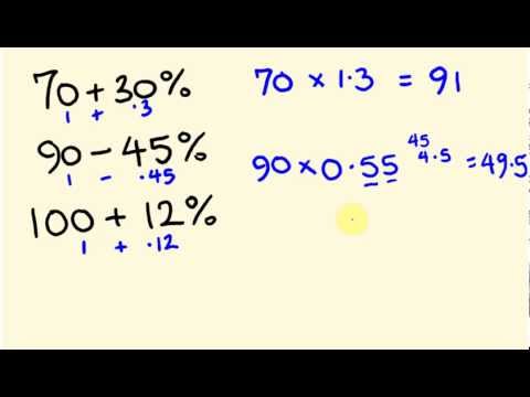 How to increase a number by a percentage