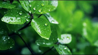 GREEN TREE RAINDROPS for STUDY and RELAXATION