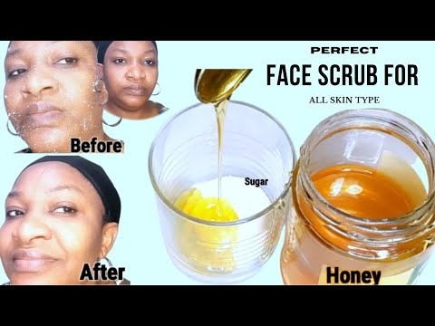 How To Make Face Scrub With HONEY And SUGAR | Perfect face Scrub For  All Skin Type