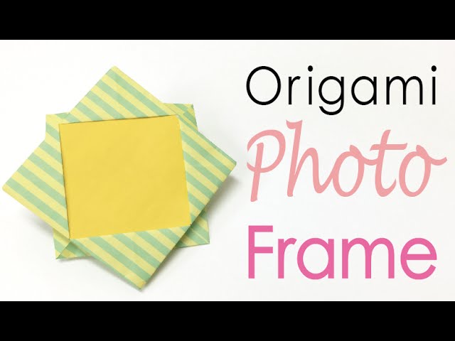 DIY Paper photo frame without glue