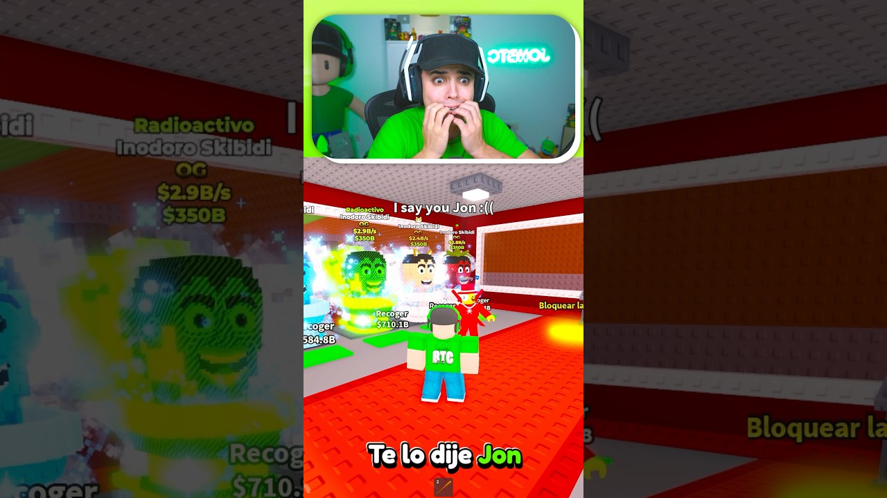 NO DEBÍ HACER ESO…😭💀 #roblox #stealabrainrot