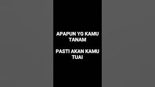 APAPUN YANG KAMU TANAM, PASTI AKAN KAMU TUAI.