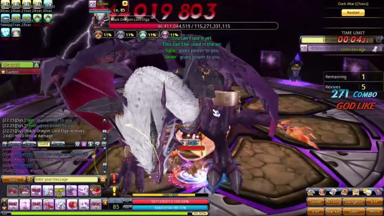 Raid Dragonica Chaos Elga Savage Solo