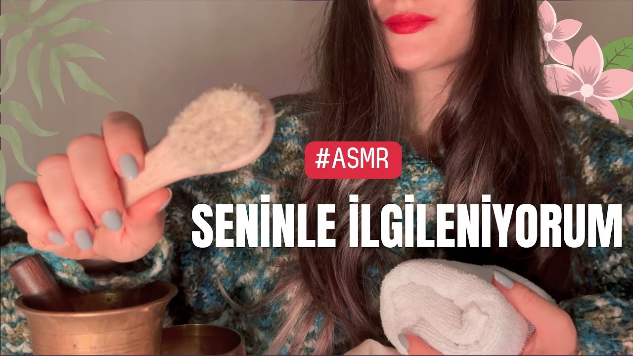 Türkçe ASMR ❣️ Spa Deneyimi 🧖 (masaj- fırça- ses terapi)