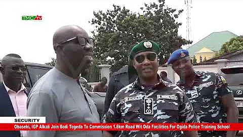 Obaseki, IGP Alkali Join Bodi To Commission 1.6km Road Wit Oda Facilities For Ogida Police School