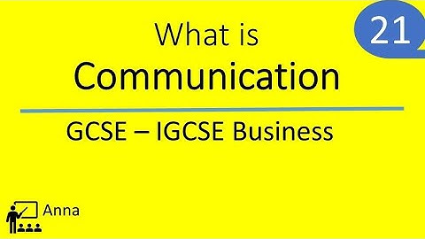 Communication - GCSE Business Revision